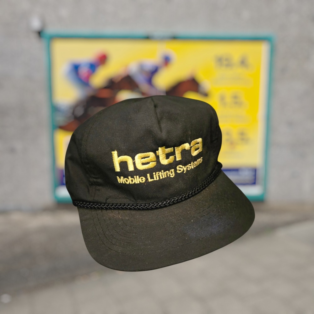 VTG Designer Pro Hetra Mobile Lifting Systems Hat Black GUC OSFA RopeR Strapback